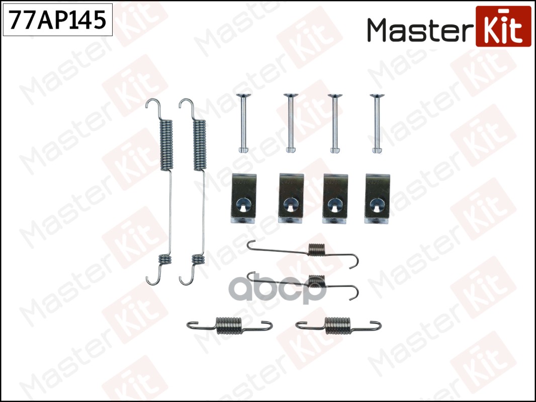 Комплект установочный барабанных колодок Hyundai GETZ (TB) 2002 - 2010 MasterKit арт. 77AP145