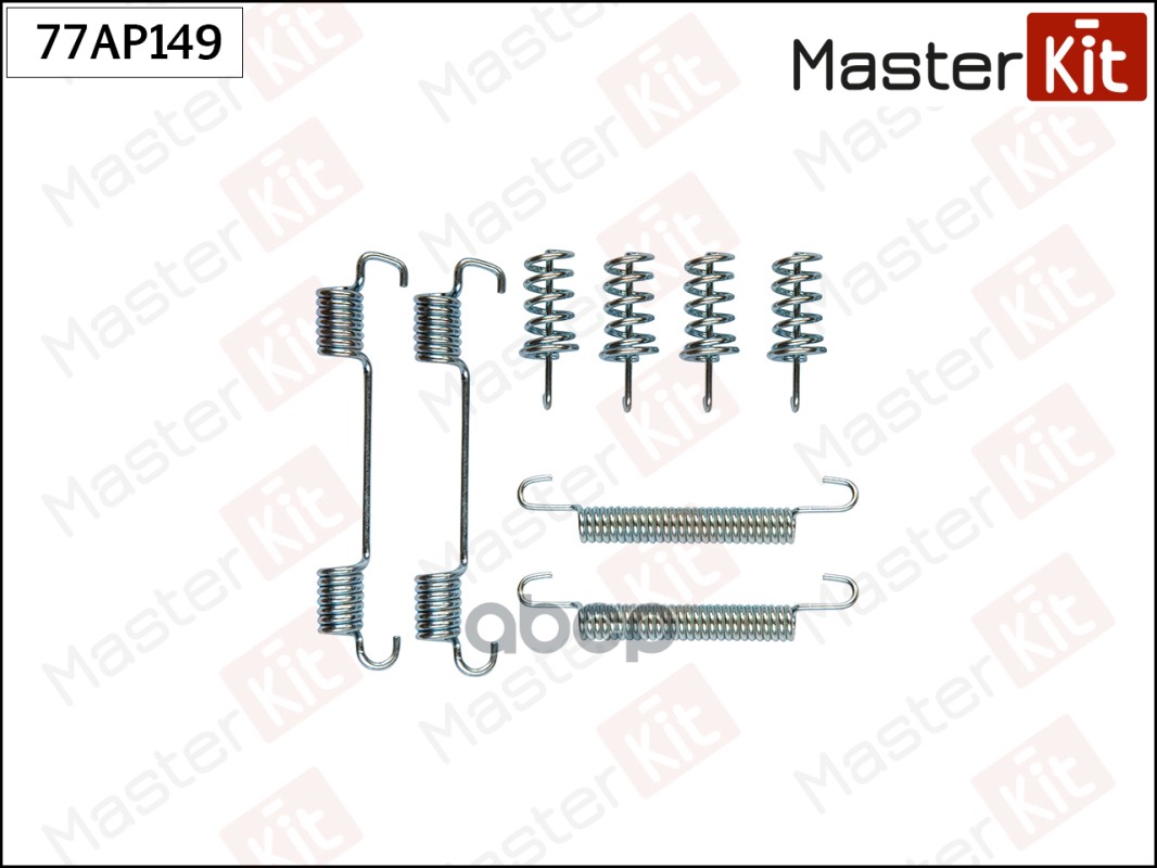 Комплект установочный барабанных колодок VW CRAFTER 30-35 (2E_) 2006 - 2016 MasterKit арт. 77AP149