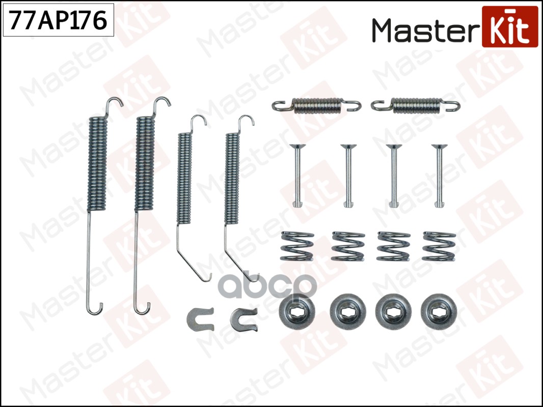 Комплект установочный тормозных колодок задн NISSAN NV200 10- MasterKit 77AP176 MasterKit арт. 77AP176