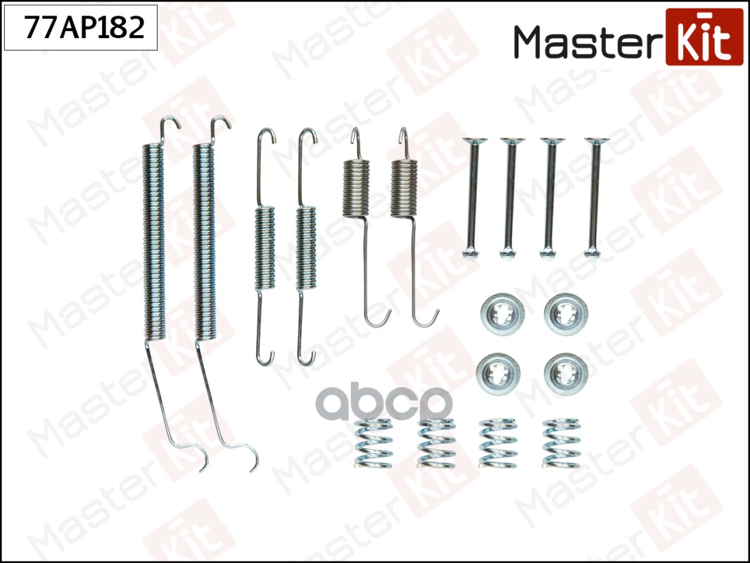 Комплект установочный барабанных колодок Renault CLIO II (BB_, CB_) 1998 - MasterKit арт. 77AP182