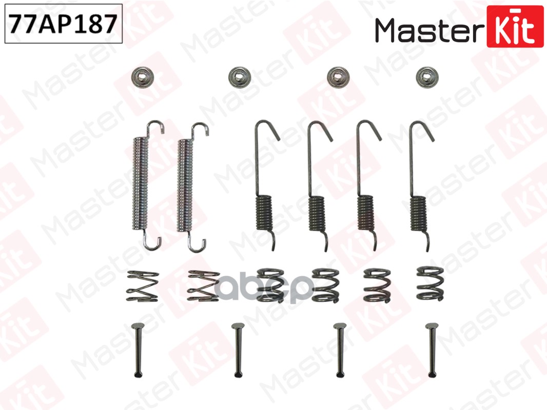 Комплект установочный тормозных колодок задн HYUNDAI ix35 4WD 08.09- MasterKit 77AP187 MasterKit арт. 77AP187