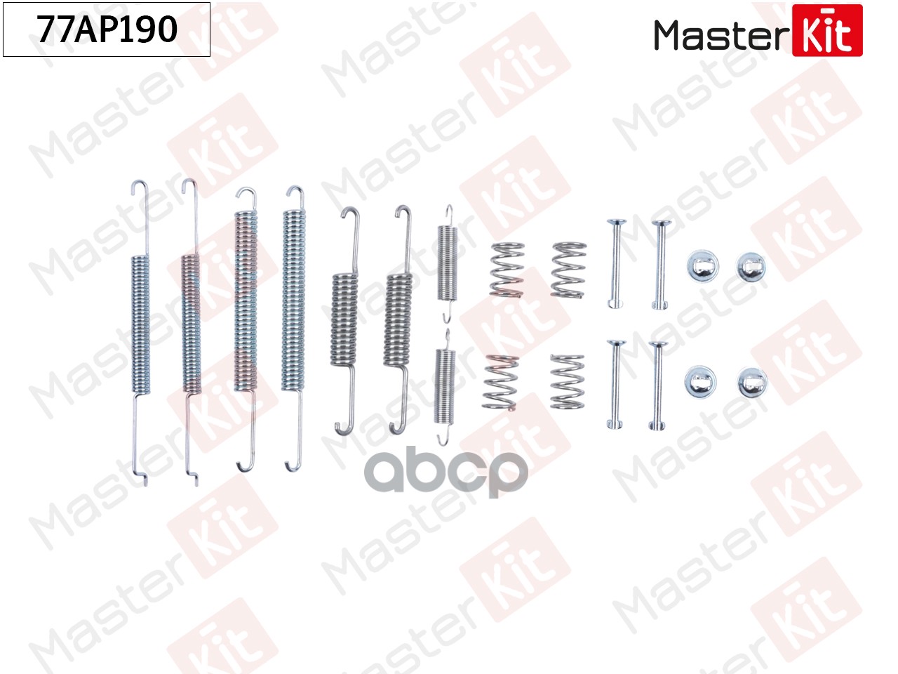77AP190 Комплект установочный барабанных колодок Skoda OCTAVIA I (1U2) 1996 - 2010 MasterKit арт. 77ap190