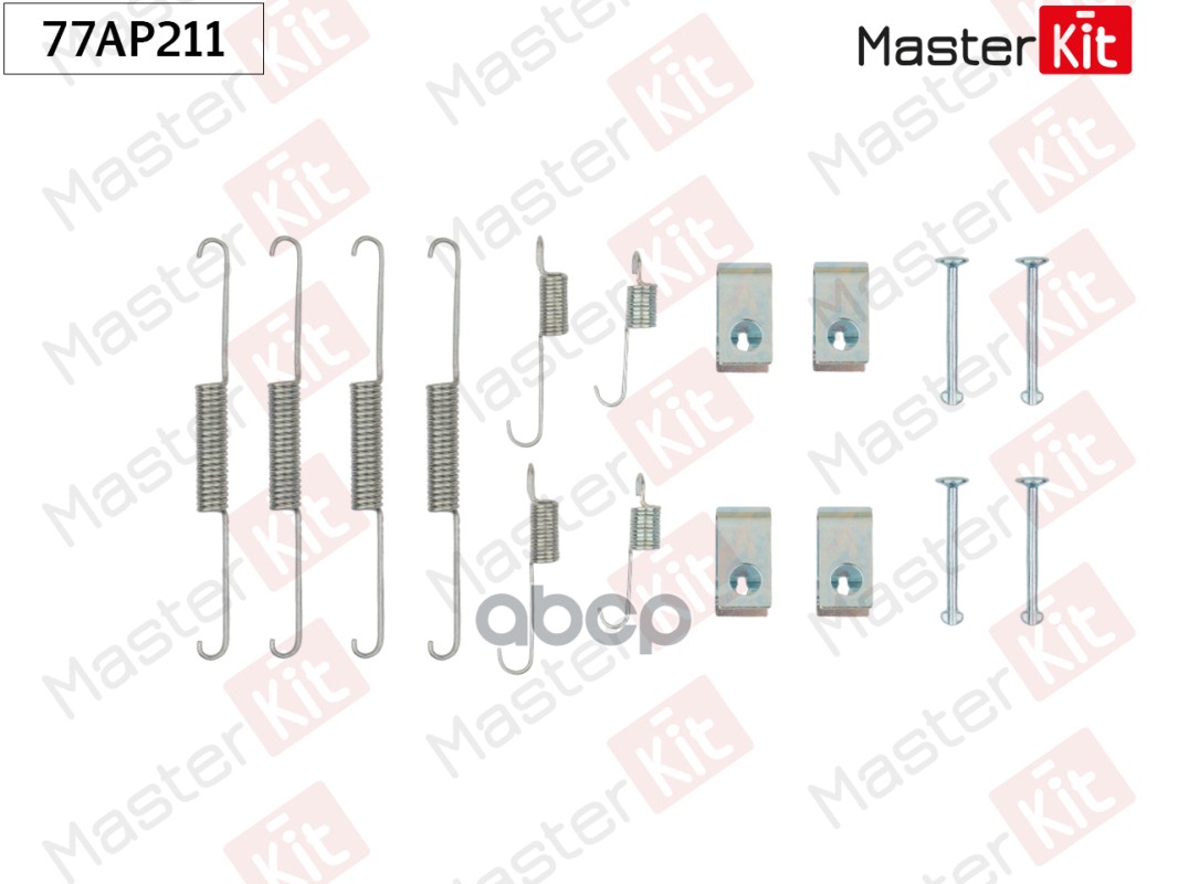 Комплект установочный барабанных колодок Kia Spectra 1997-2011 MasterKit арт. 77AP211
