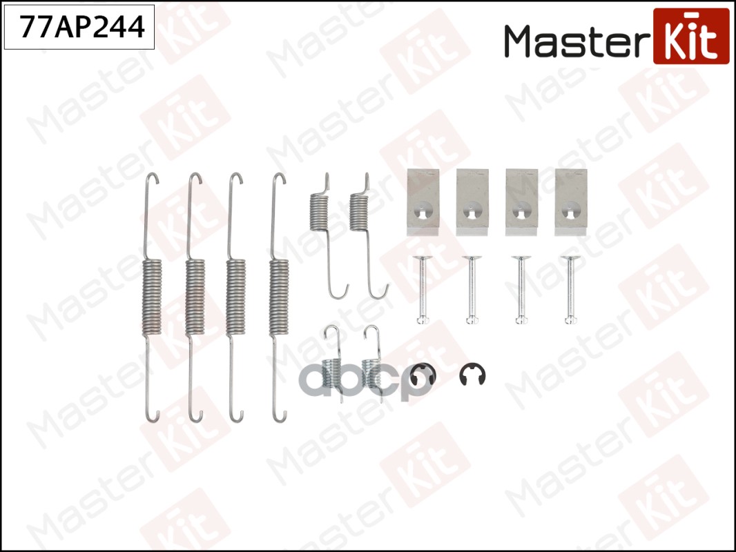 Комплект установочный барабанных колодок Kia RIO (DC_) 2000 - 2005 77AP244 MasterKit арт. 77AP244