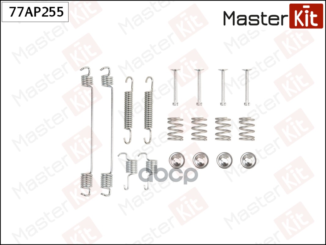 Комплект установочный барабанных колодок Renault SANDERO 2008 - 180x42 MasterKit арт. 77AP255