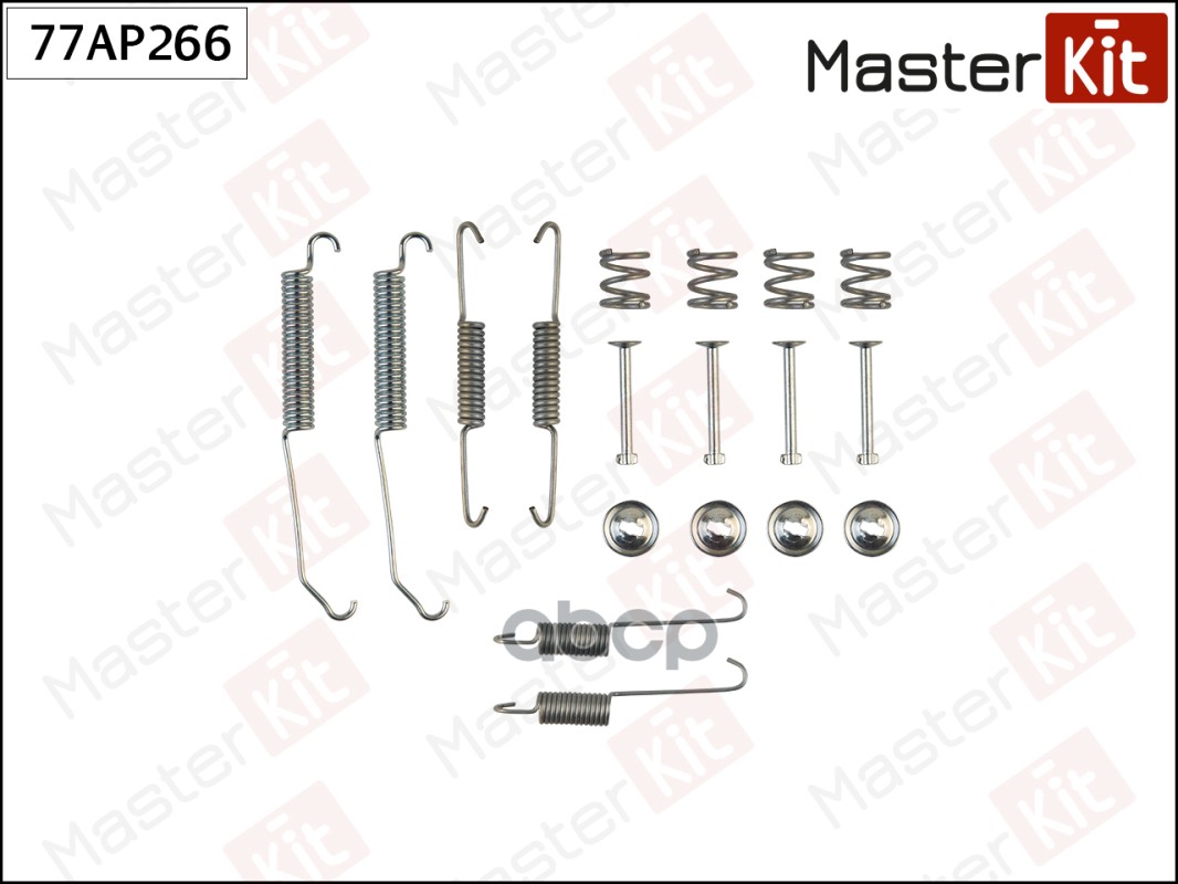 Комплект установочный барабанных колодок Peugeot 306 (7B, N3, N5) 1993 - 2003 MasterKit арт. 77AP266