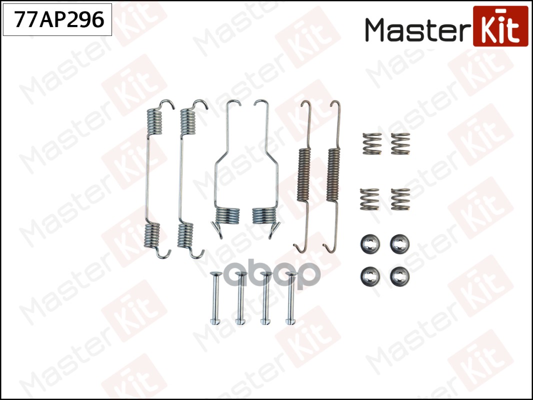 Комплект установочный барабанных колодок Fiat PALIO (178_) 1996 - MasterKit арт. 77AP296