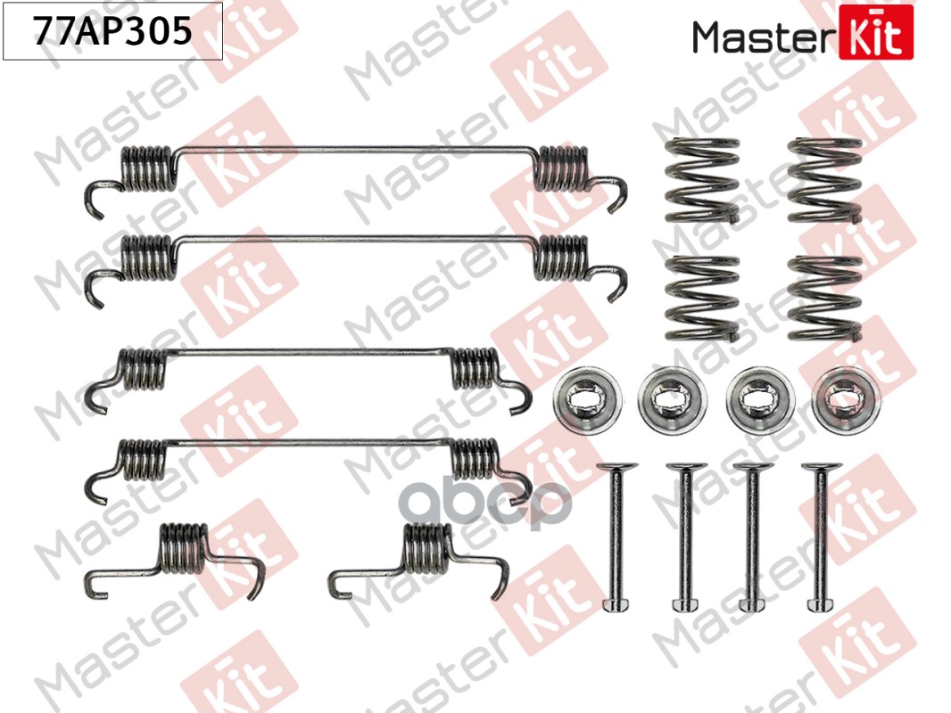 Комплект установочный барабанных колодок Peugeot 107 2005 - MasterKit арт. 77AP305
