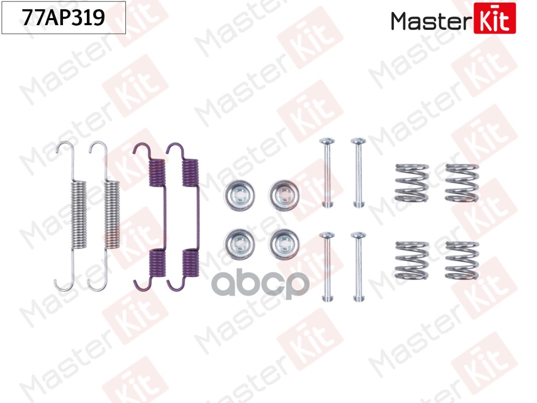 Комплект установочный барабанных колодок Nissan MURANO I (Z50) 2003 - 2008 MasterKit арт. 77AP319
