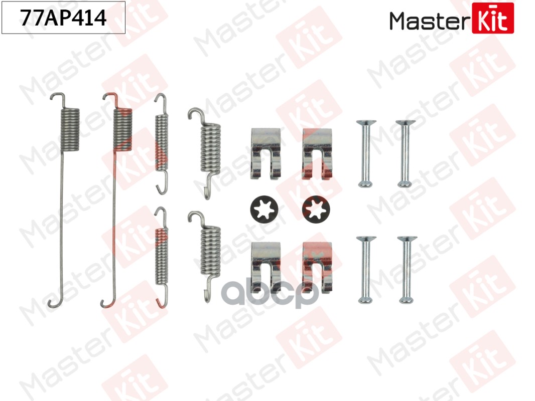 Комплект установочный барабанных колодок Ford KA (RB_) 1996 - 2008 MasterKit арт. 77AP414