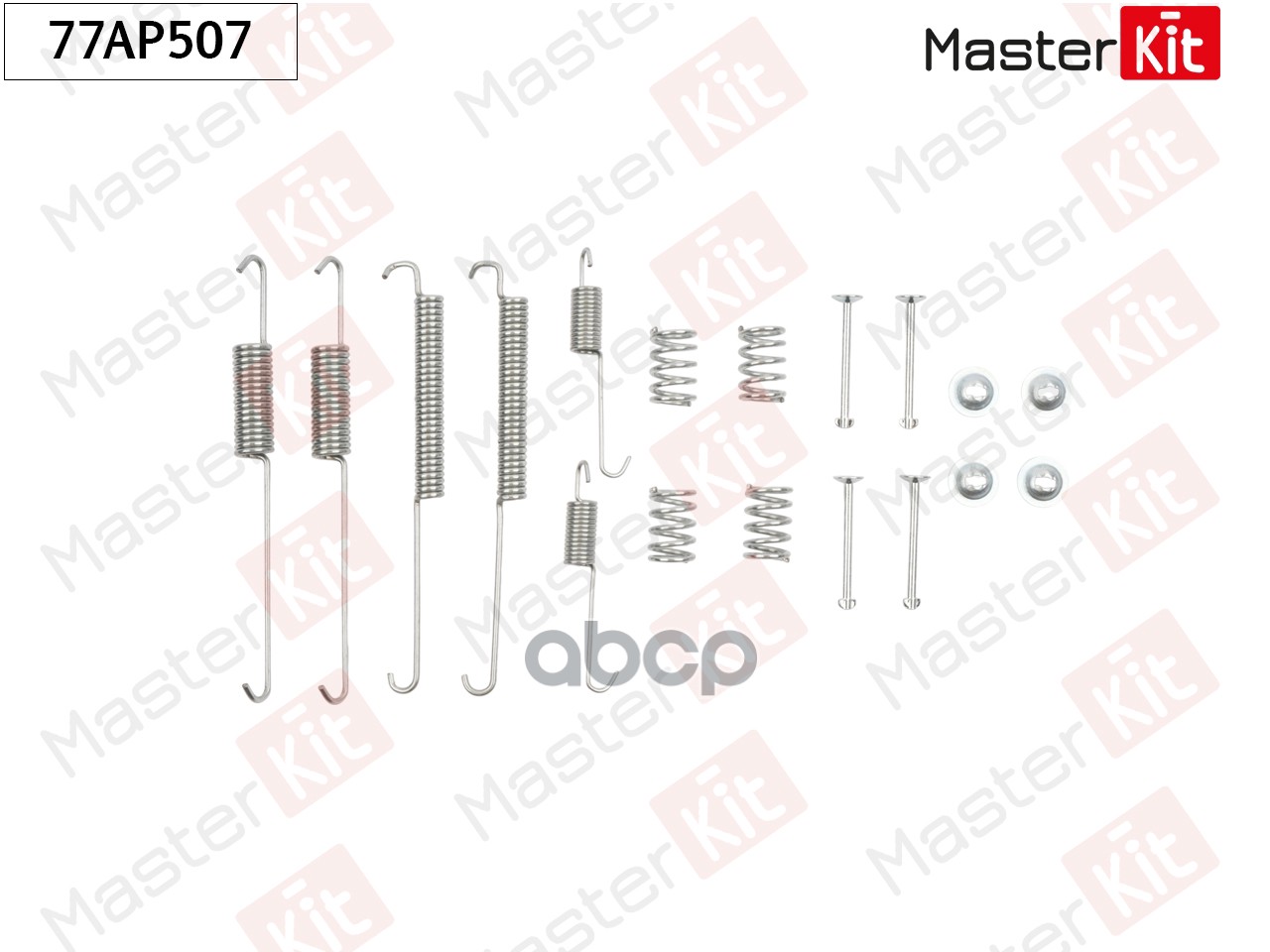 Комплект установочный барабанных колодок Kia JOICE 2000 - MasterKit арт. 77AP507