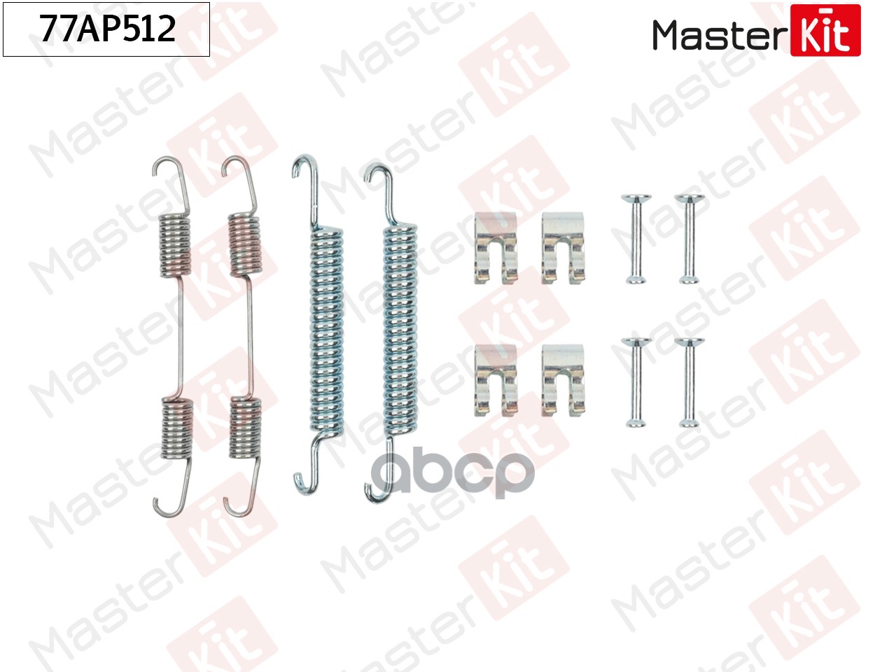 Комплект установочный барабанных колодок Fiat PUNTO (176_) 1996 - 2000 MasterKit арт. 77AP512