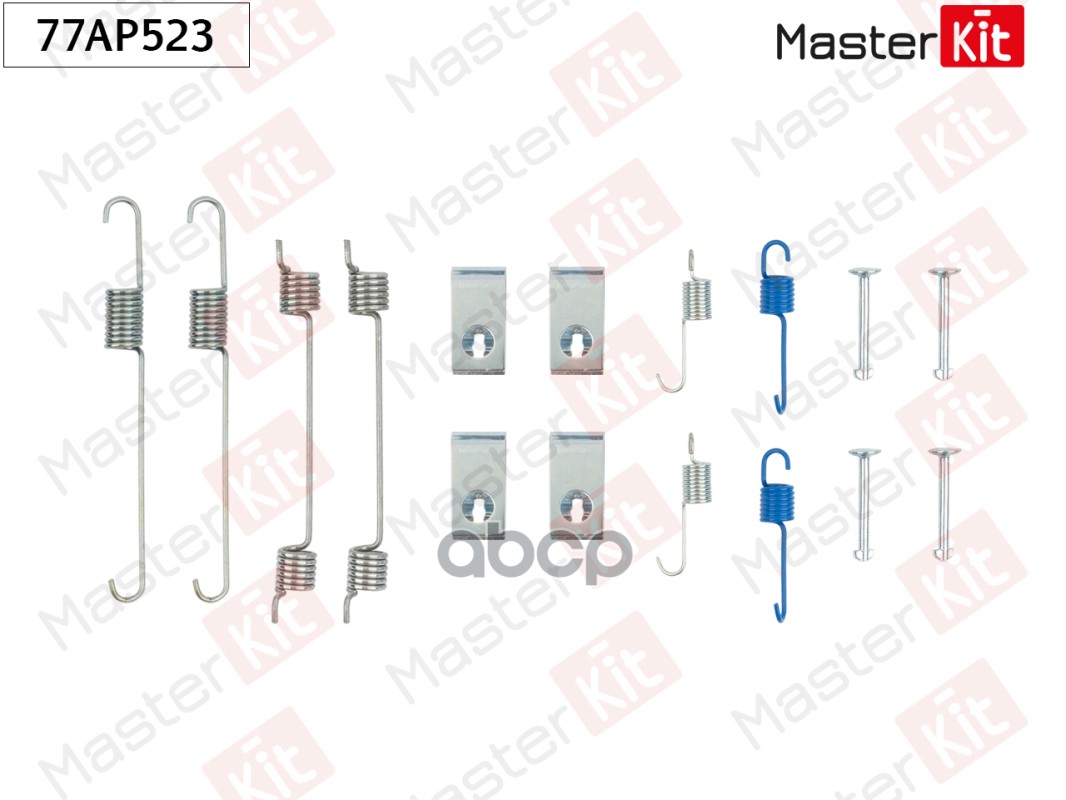 Комплект установочный барабанных колодок Mazda 323 S V (BA) 1992 - 2003 MasterKit арт. 77AP523