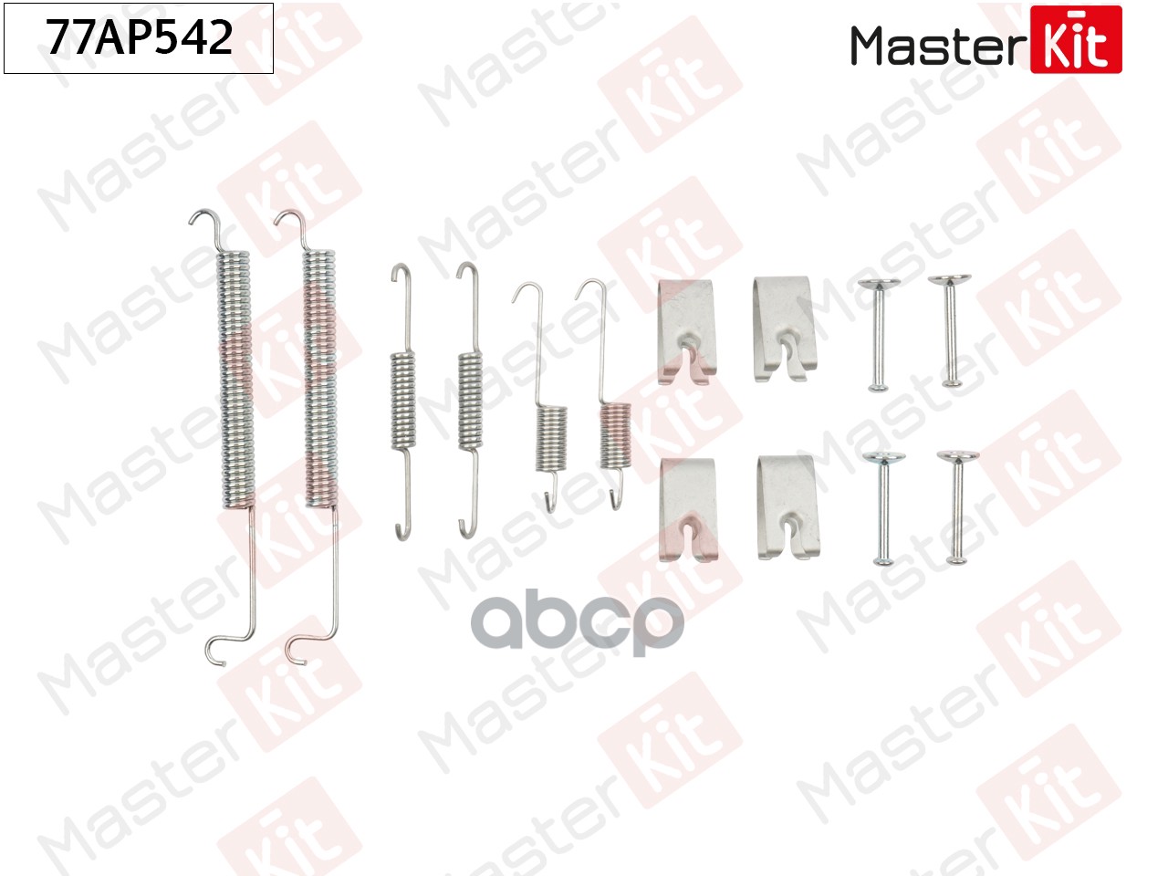 Комплект установочный барабанных колодок Honda ACCORD VI (CK, CG, CH, CF8) 1997 - 2003 MasterKit арт. 77AP542