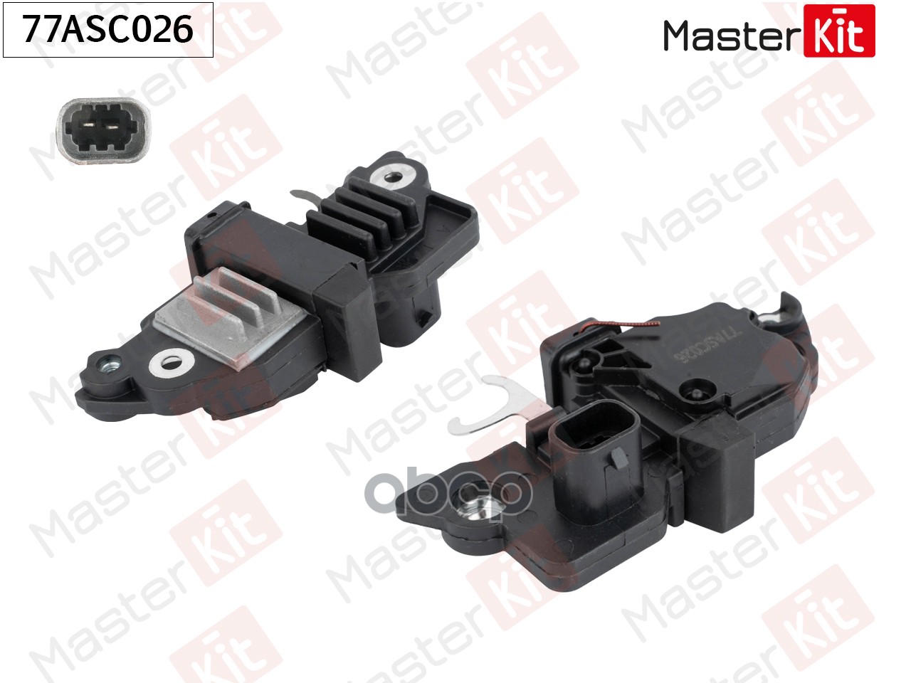 Регулятор напряжения генератора Opel Astra H(A04),Corsa D(S07),Vectra C(Z02) 02-14 MasterKit арт. 77ASC026
