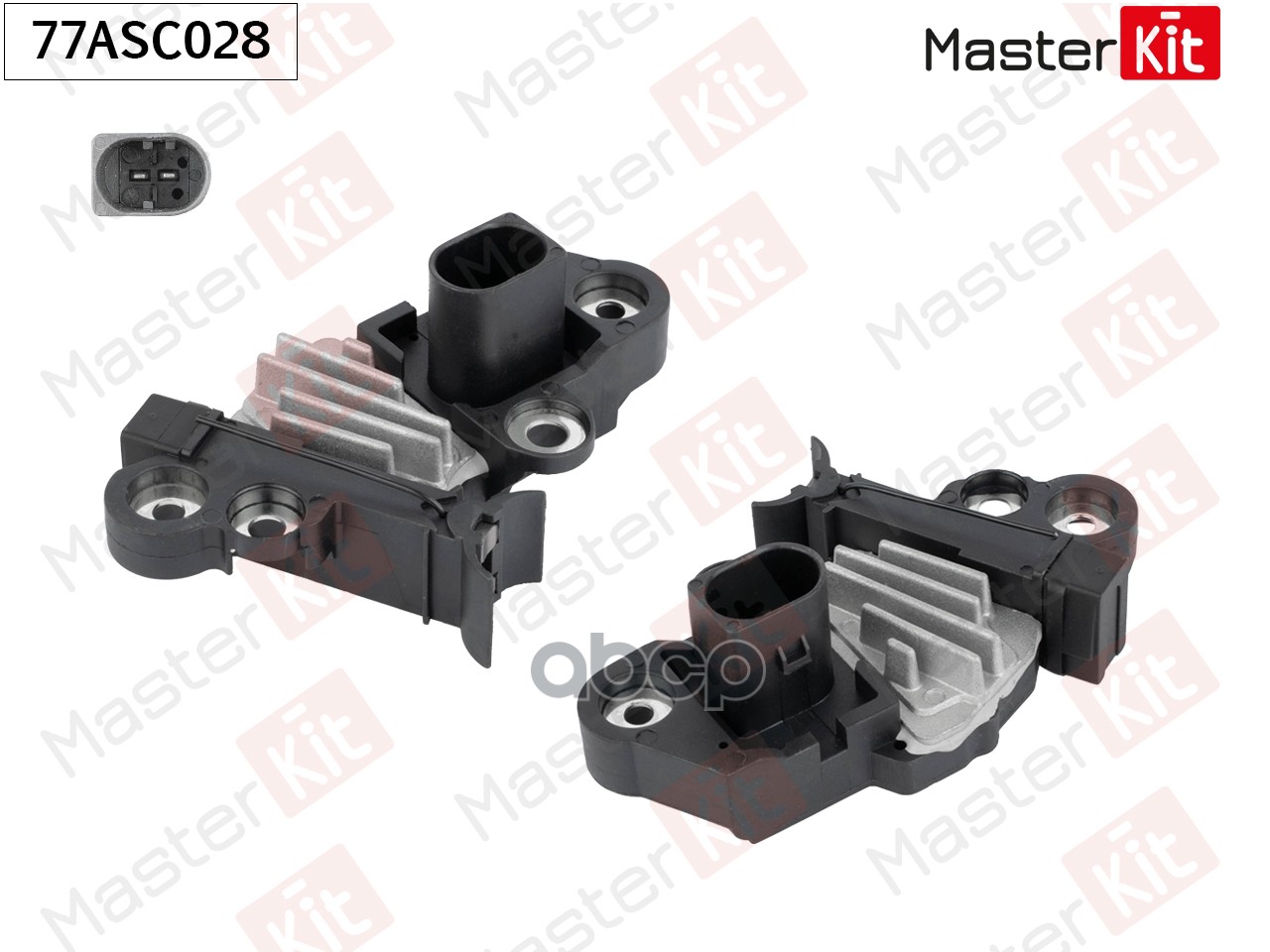 77ASC028 Регулятор напряжения генератора FORD TRANSIT 2.2TDCi 11-> MasterKit арт. 77asc028