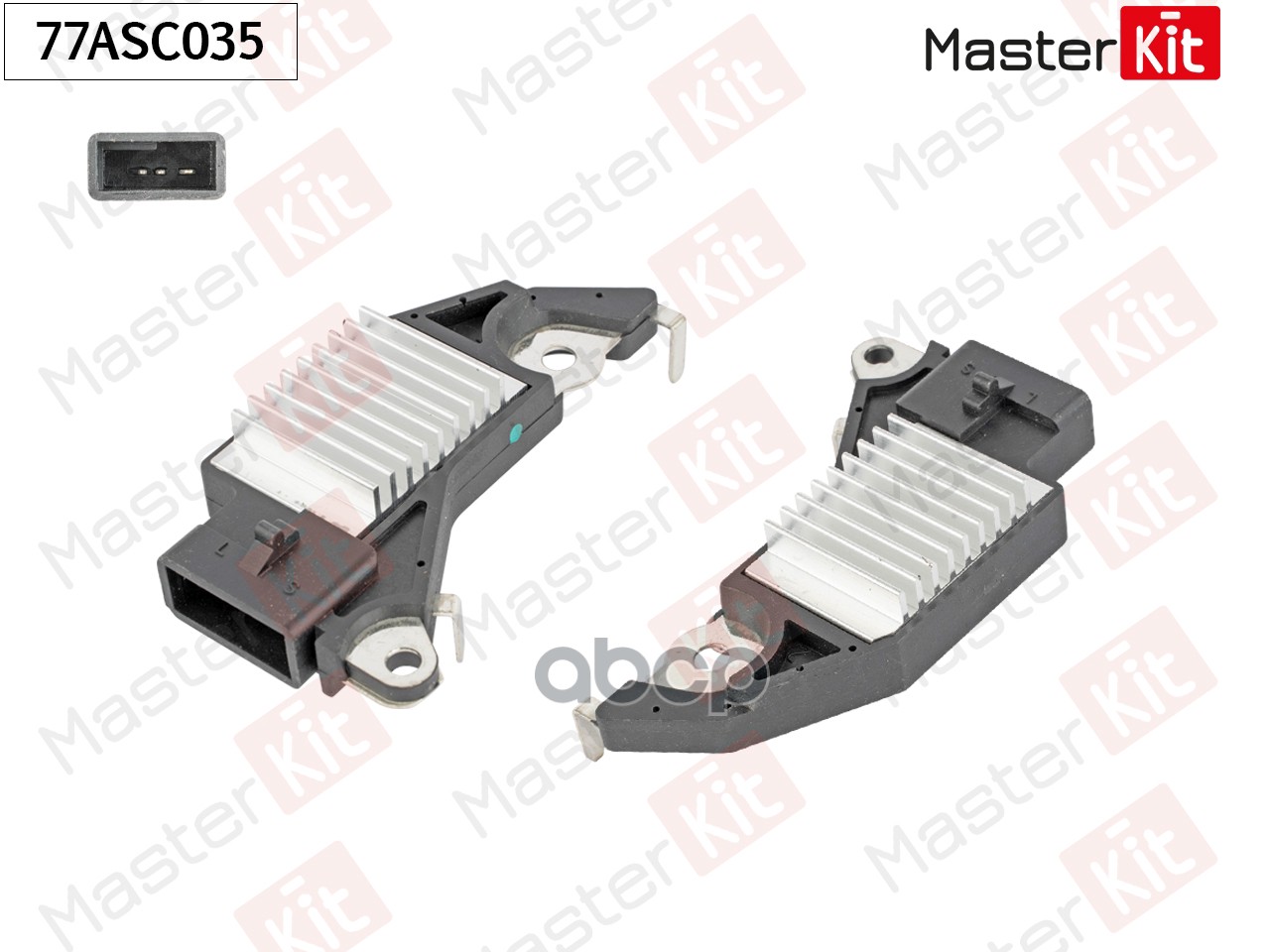 Регулятор напряжения генератора Chevrolet Lanos(T100,T150) 05-18,Daewoo Nexia II(N150) 08- MasterKit арт. 77ASC035