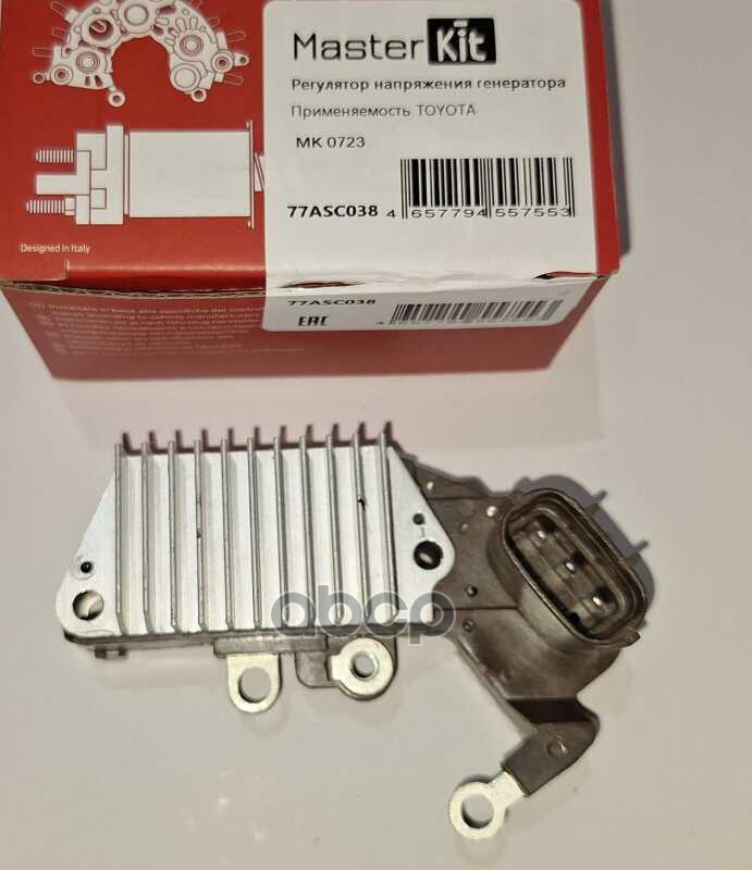 Регулятор напряжения генератора  TOYOTA 77ASC038 MasterKit арт. 77ASC038