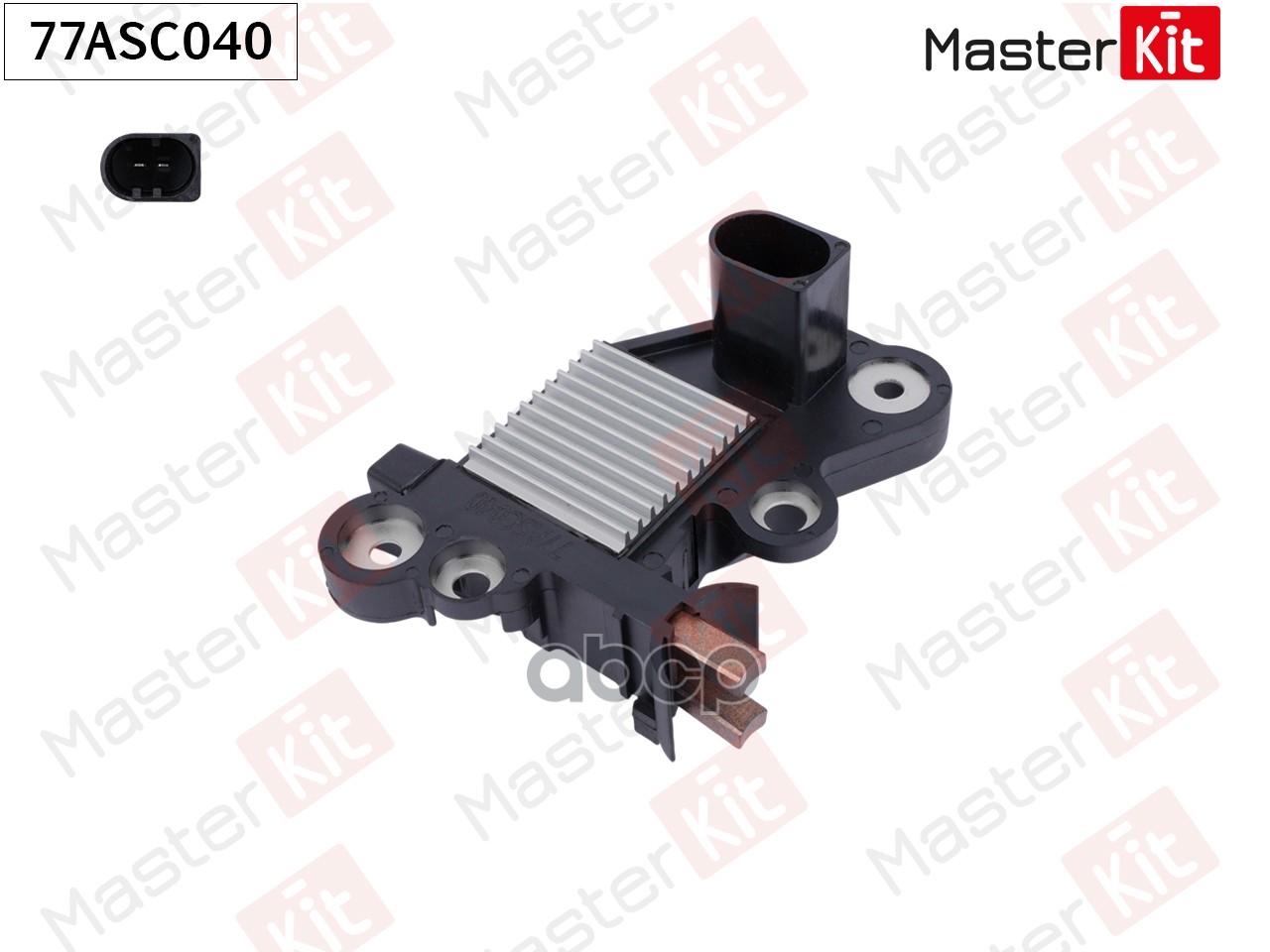 77ASC040 Регулятор напряжения генератора SKODA RAPID  VW POLO/JETTA MasterKit арт. 77asc040