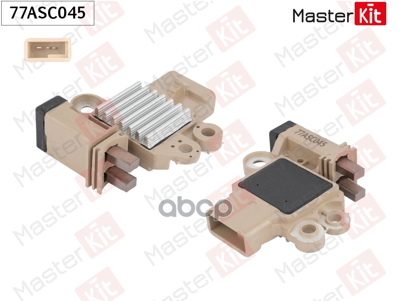 77ASC045 Регулятор напряжения генератора CHEVROLET AVEO  DAEWOO NEXIA MasterKit арт. 77asc045