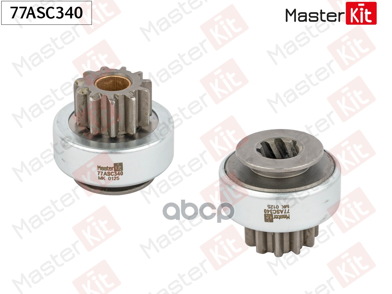 Бендикс стартера Hyundai Solaris(HCR) 17-,Kia Rio IV(SC,FB),Sorento III(UM) 15- MasterKit арт. 77ASC340