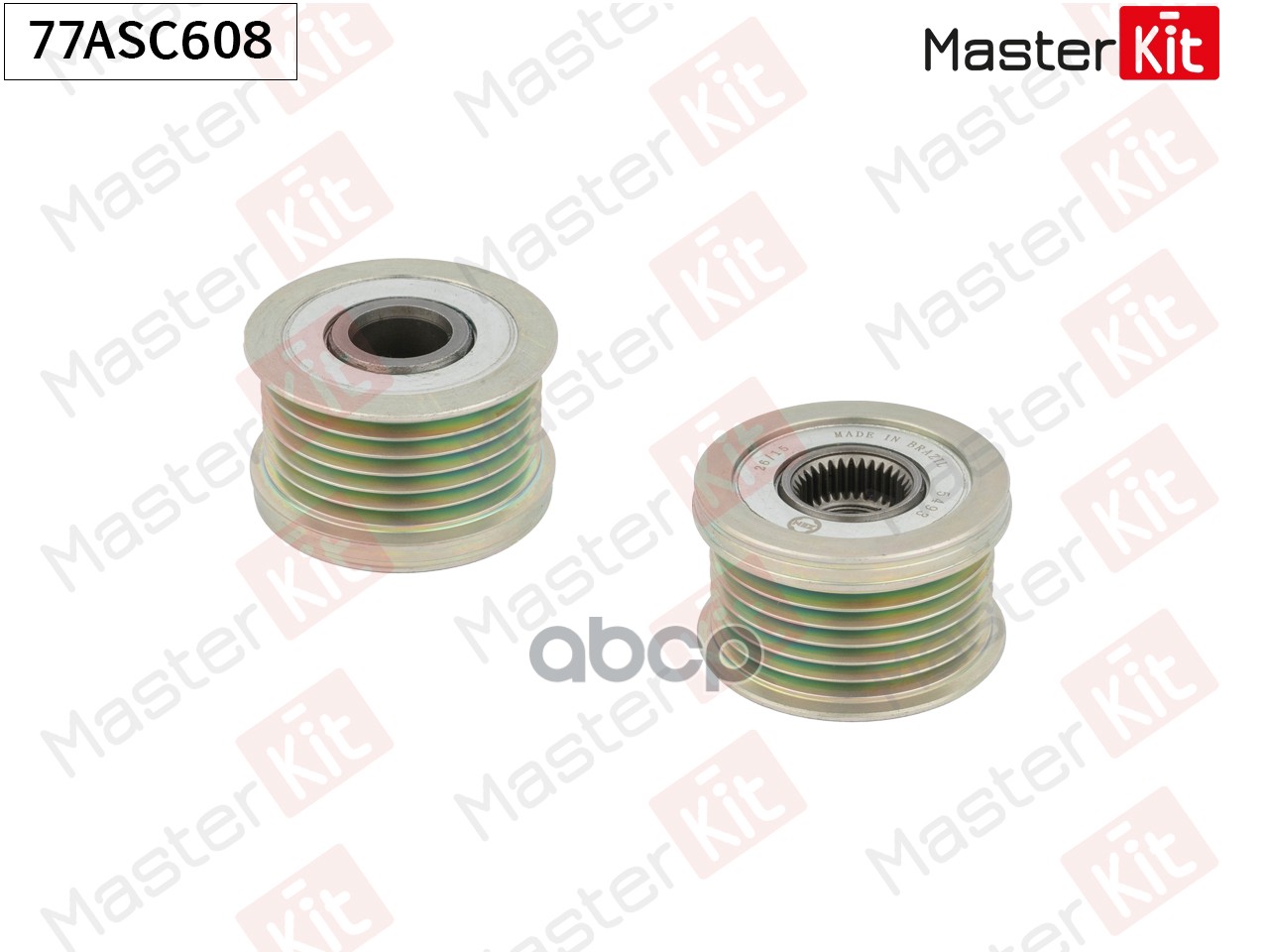 Шкив генератора  AUDI, VW 1.4TSi 05- 77ASC608 MasterKit арт. 77ASC608