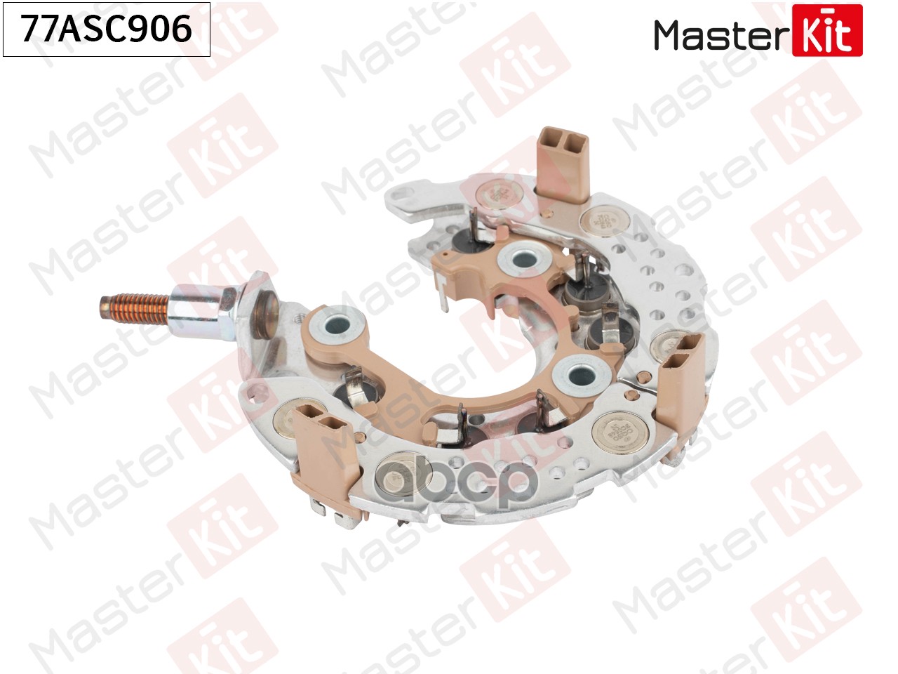 Мост диодный генератора Ford Fusion(JU_) 02-12,Mazda 3(BK) 03-09,Volvo S40 II(544) 03-12 MasterKit арт. 77ASC906