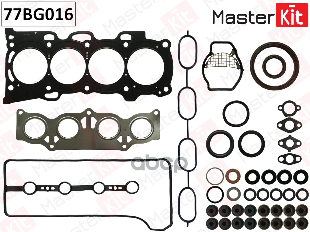 77BG016 Полный комплект прокладок ДВС Toyota Camry Previa 2AZ-FE 2.4 00- MasterKit арт. 77bg016