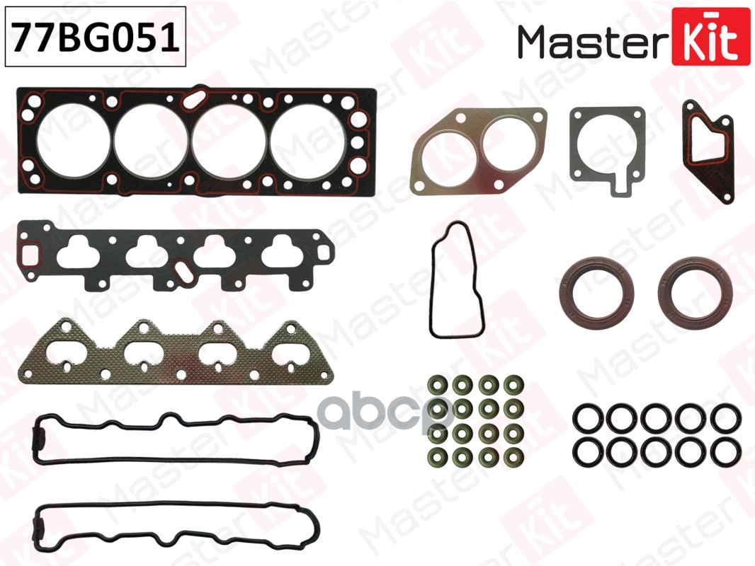 Верхний комплект прокладок ГБЦ Opel Corsa A/ B/ Tigra A, (двиг. X14XE) 94-00 77BG051 MasterKit арт. 77BG051