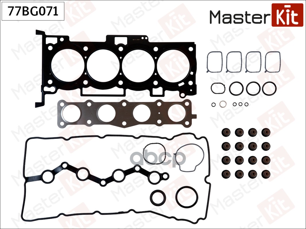 Набор прокладок верхний HYUNDAI Sonata NF/Santa Fe/Sorento 2.4 G4KE MasterKit арт. 77BG071