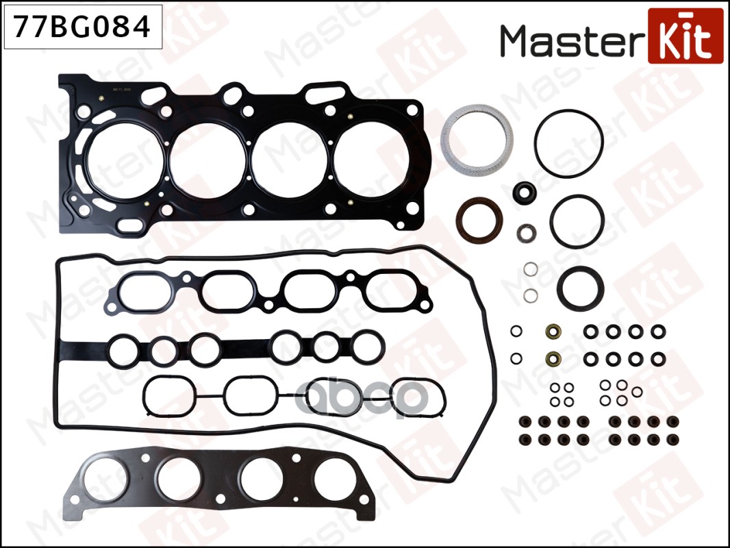 Набор прокладок верхний TOYOTA Auris/Avensis/Corolla/RAV4 1.4/1.6/1.8 1ZZFE/3ZZFE/4ZZFE Masterkit 77BG084 MasterKit арт. 77BG084