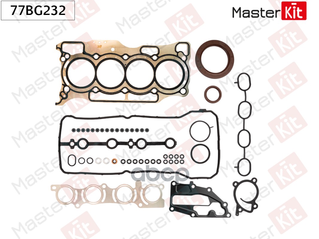 Комплект прокладок двигателя Nissan QASHQAI   QASHQAI +2 I (J10, JJ10) HR1 77BG232 MasterKit арт. 77BG232