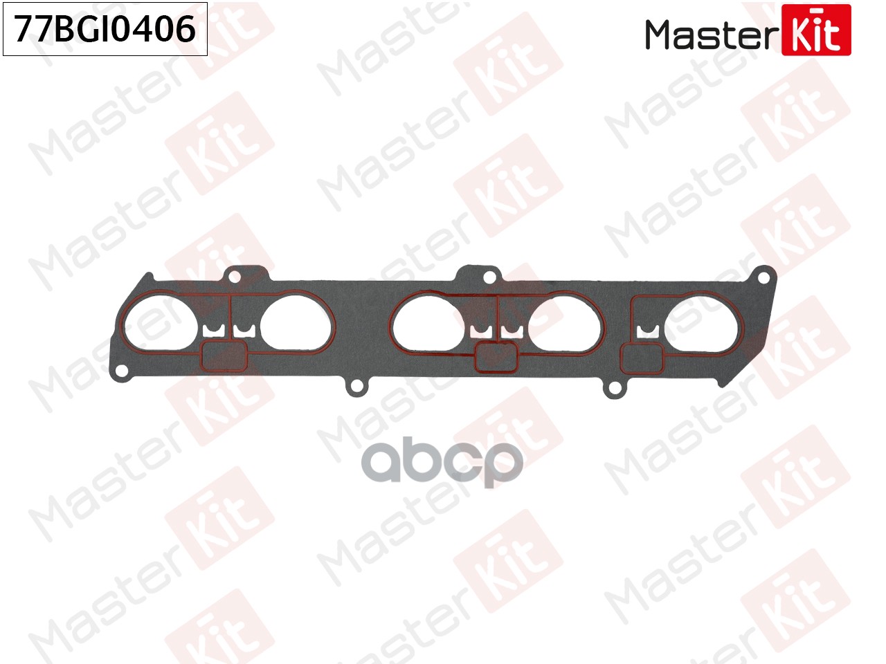 77BGI0406 Прокладка впускного коллектора Ford MONDEO IV (BA7) HUBA MasterKit арт. 77bgi0406