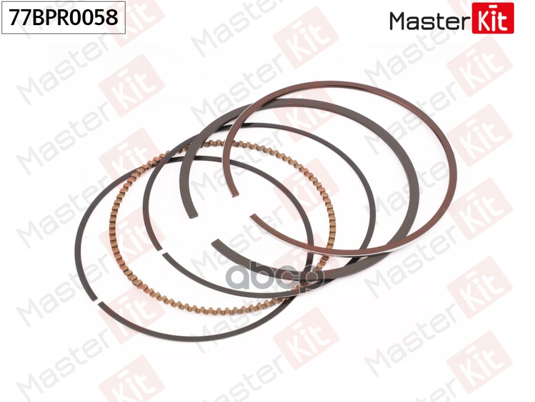 Кольца поршневые (к-т на 1 поршень)  (0,25) HYUNDAI/KIA G4FA/G4FC 77BPR0058 MasterKit арт. 77BPR0058
