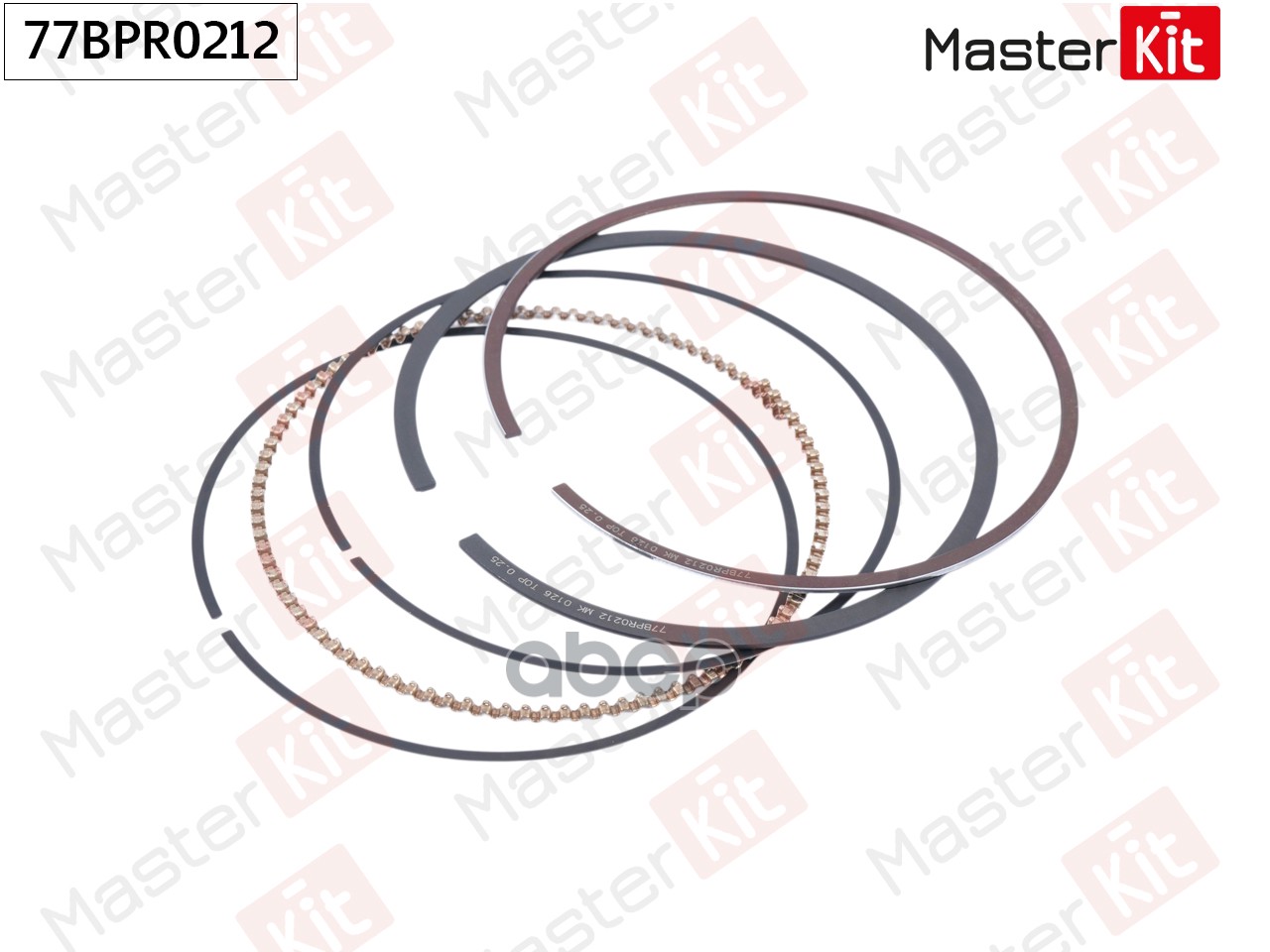 Кольца поршневые (к-т на 1 поршень) Hyundai/Kia G4NA 77BPR0212 MasterKit арт. 77BPR0212