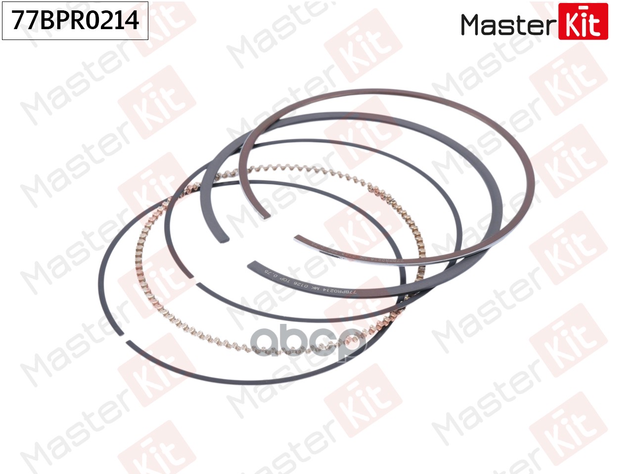 Кольца поршневые (к-т на 1 поршень) Hyundai/Kia G4NA 77BPR0214 MasterKit арт. 77BPR0214
