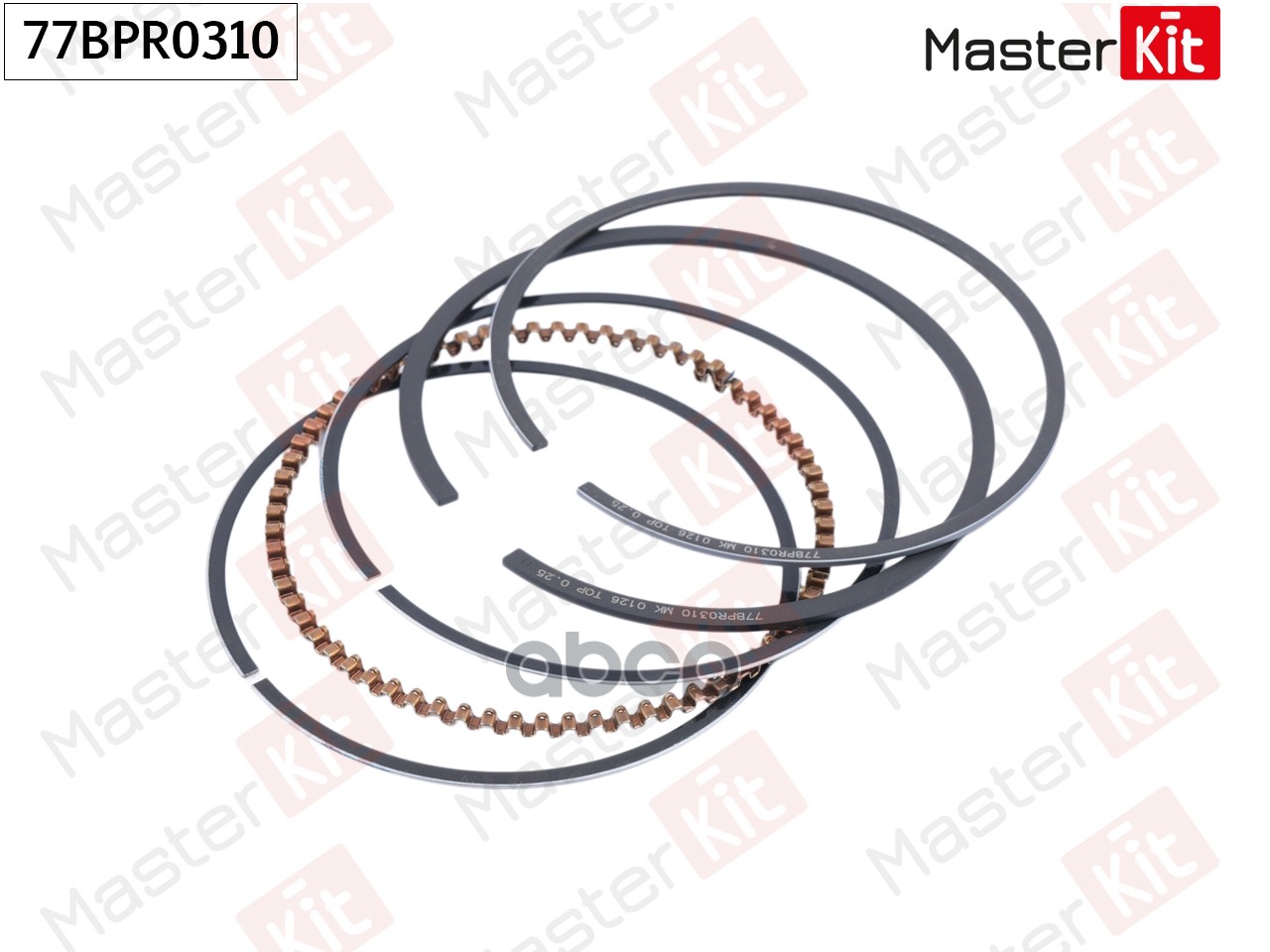 Кольца поршневые (к-т на 1 поршень) General Motors B10S/LY4 77BPR0310 MasterKit арт. 77BPR0310