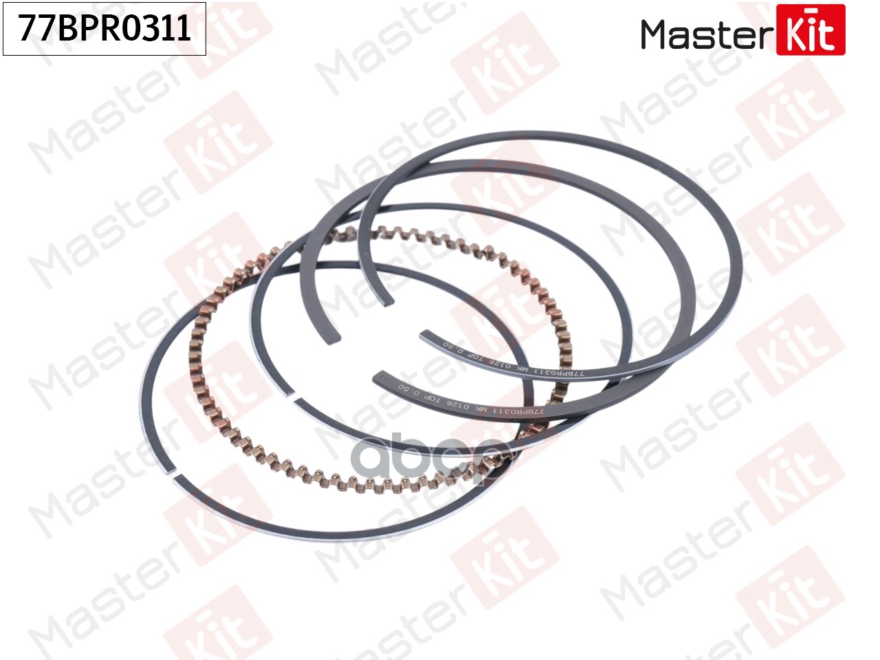 Кольца поршневые (к-т на 1 поршень) General Motors B10S/LY4 77BPR0311 MasterKit арт. 77BPR0311