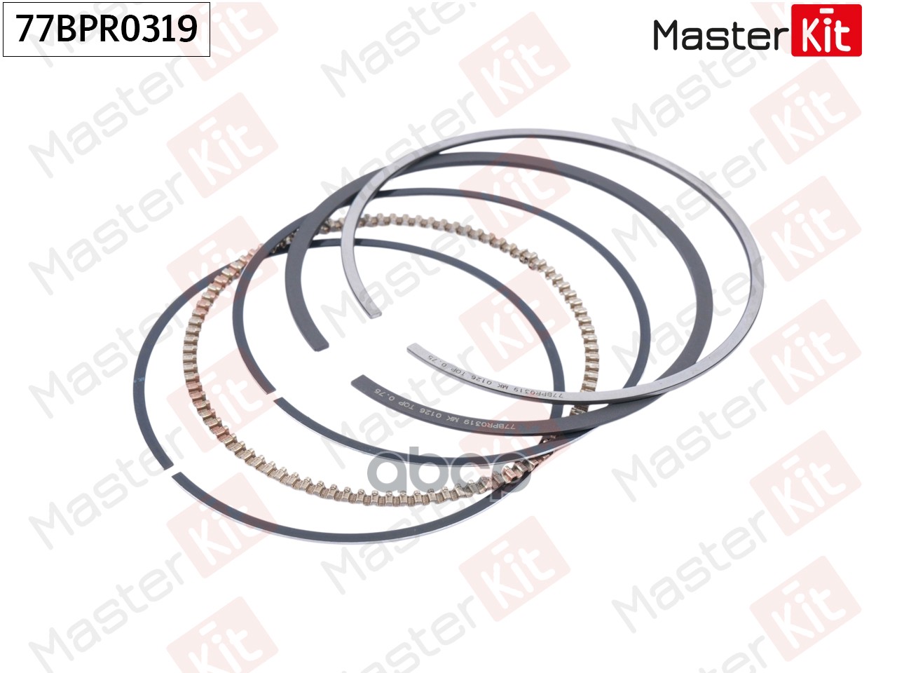 Кольца поршневые (к-т на 1 поршень) General Motors LDT/F14D4 77BPR0319 MasterKit арт. 77BPR0319