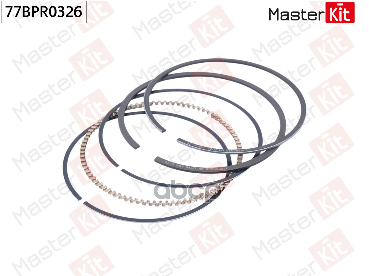 Кольца поршневые (к-т на 1 поршень) General Motors LMU/LMV 77BPR0326 MasterKit арт. 77BPR0326