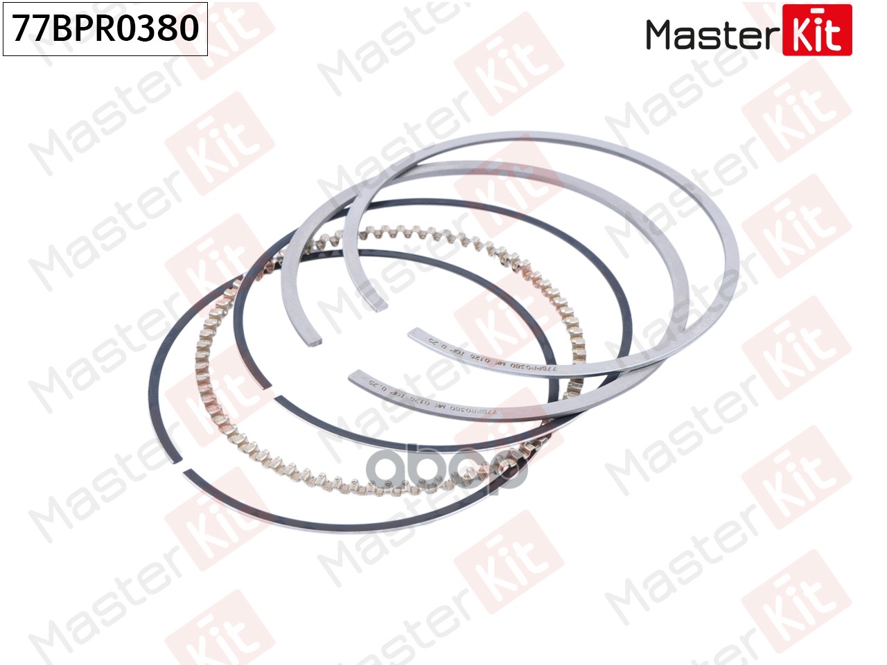 Кольца поршневые (к-т на 1 поршень) General Motors Z16XEP/ Z16XE1 77BPR0380 MasterKit арт. 77BPR0380
