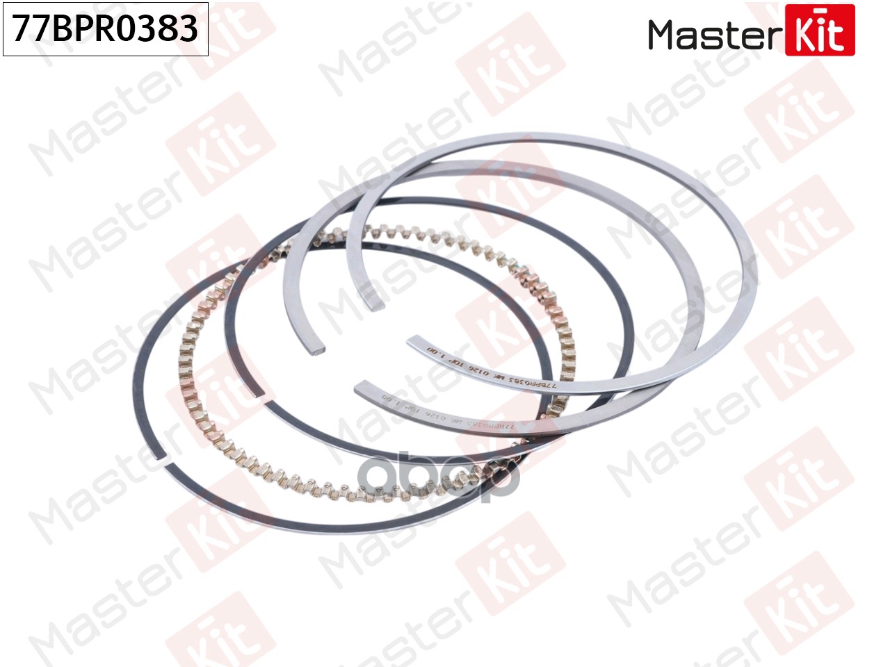 Кольца поршневые (к-т на 1 поршень) General Motors Z16XEP/ Z16XE1 77BPR0383 MasterKit арт. 77BPR0383