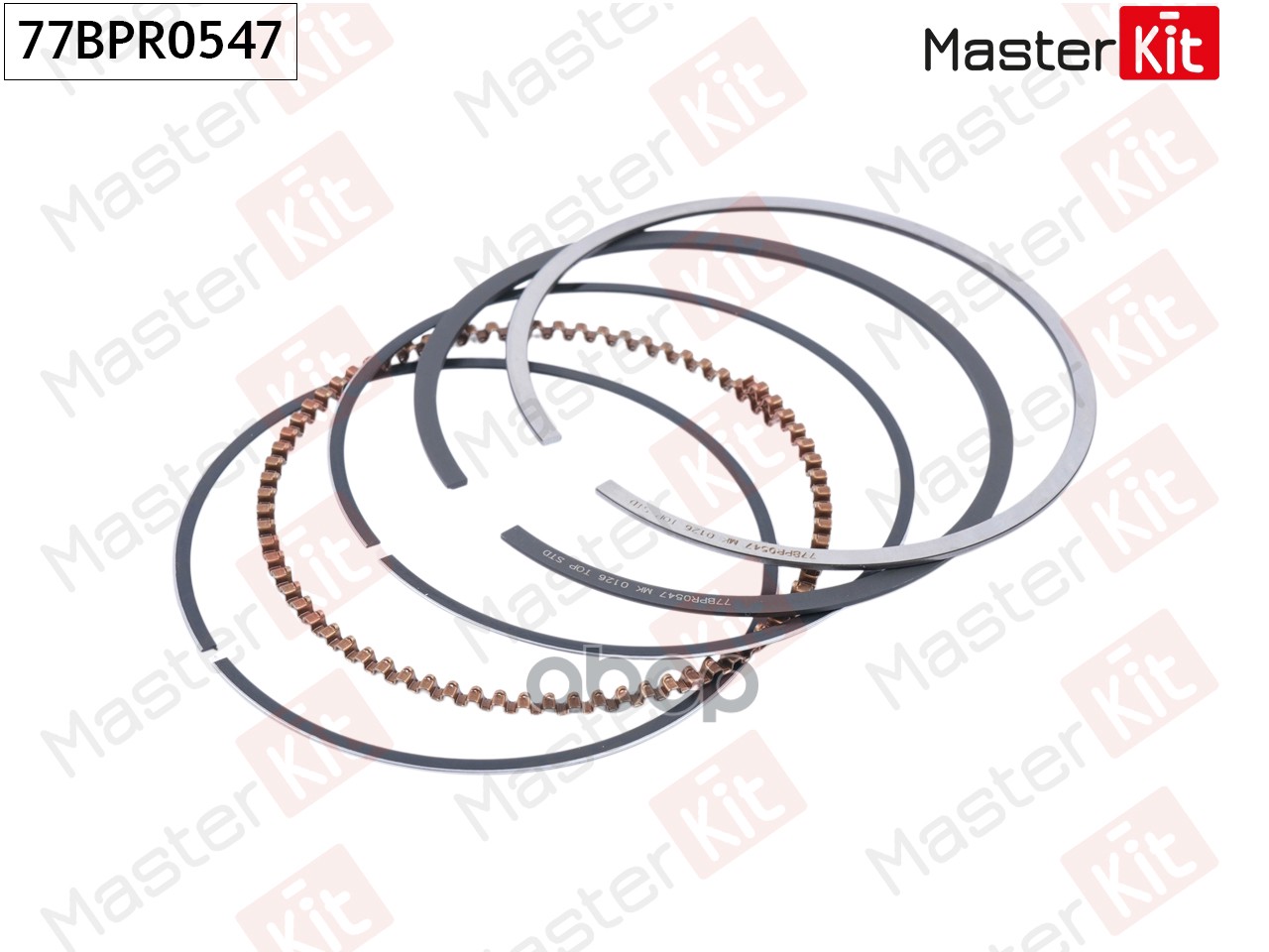 Кольца поршневые (к-т на 1 поршень) (STD) Hyundai/Kia/KIA G4ED 77BPR0547 MasterKit арт. 77BPR0547