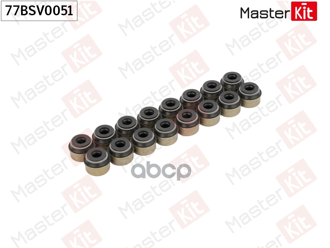 Колпачок маслосъемный (упак 16 шт) Chevrolet AVEO (T300)/Opel ASTRA J 2011 - LDC/LDD/A 14 77BSV0051 MasterKit арт. 77BSV0051