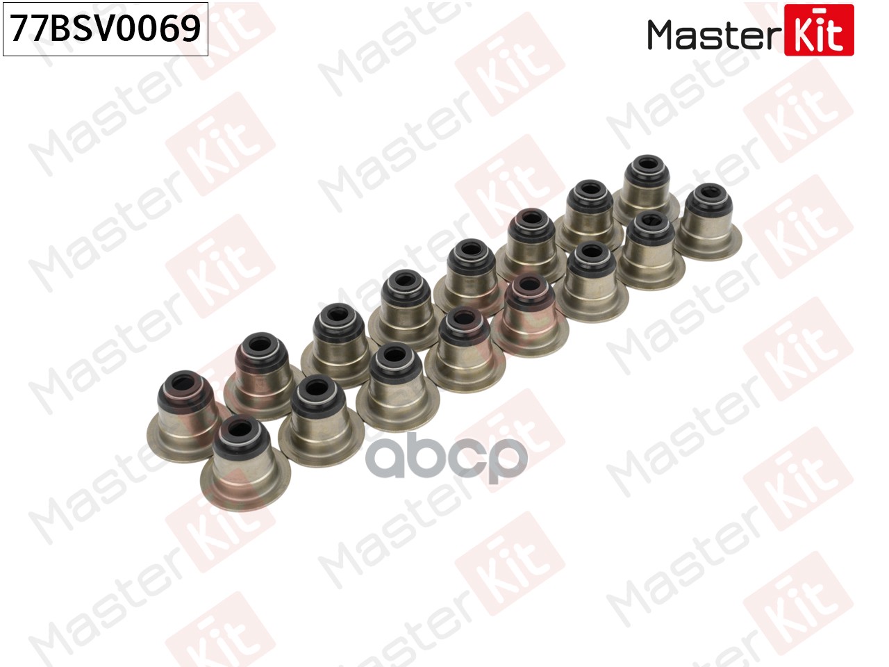 Колпачок маслосъемный (упак 16 шт) Citroen JUMPER/Ford TRANSIT 2006 - 4HV (P22DTE)/CVF5 77BSV0069 MasterKit арт. 77BSV0069