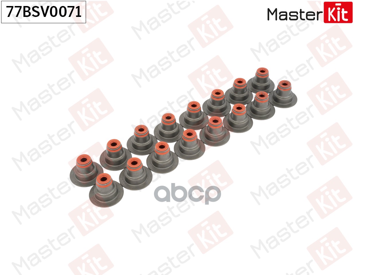 Колпачок маслосъемный (упак 16 шт) Chevrolet CRUZE (J300)/Opel CORSA E (X15) 2009 - LDE/B 77BSV0071 MasterKit арт. 77BSV0071