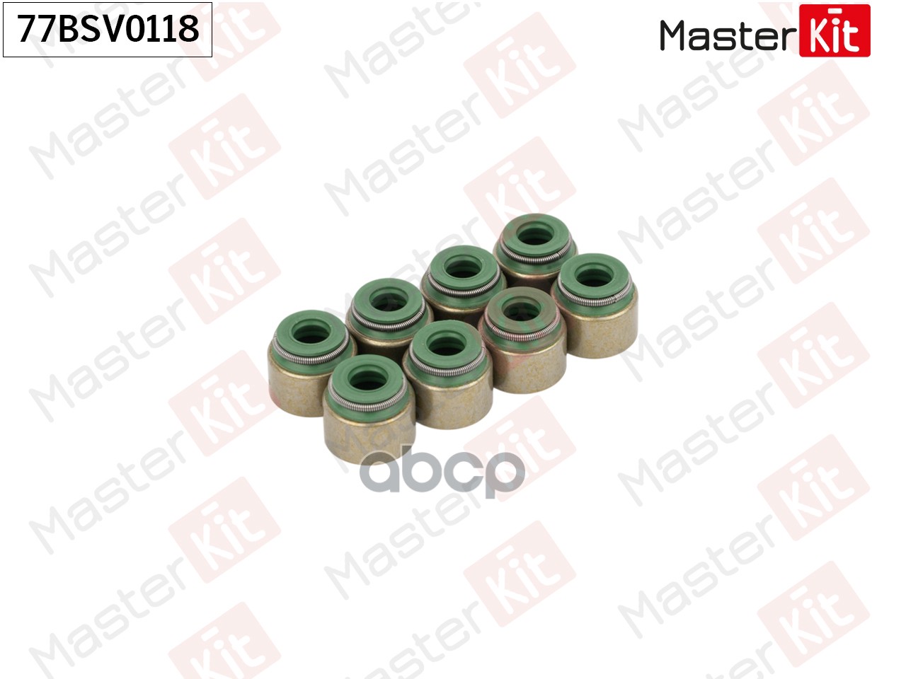 Комплект маслосъемных колпачков (цена за упак. 8 шт) Chevrolet AVEO/KALOS (T250, T255)/Da MasterKit арт. 77BSV0118