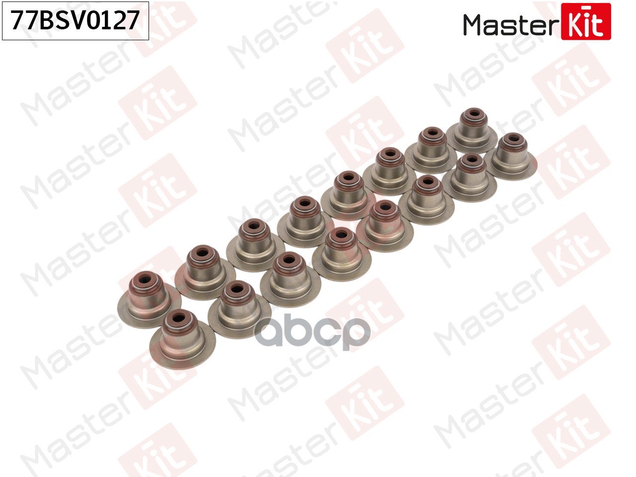 Комплект маслосъемных колпачков (цена за упак. 16 шт) Chevrolet AVEO (T300)/LACETTI (J200 MasterKit арт. 77BSV0127