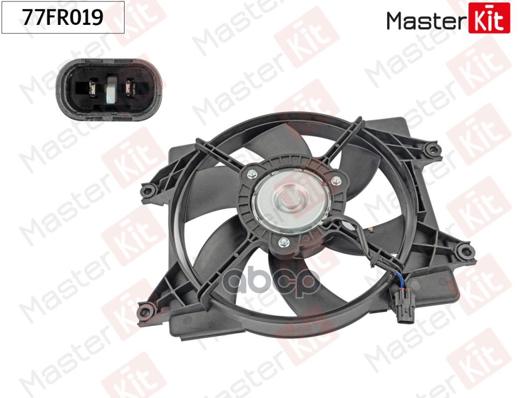 Вентилятор охлаждения радиатора Hyundai ACCENT II (LC) 1999 - 2006 MasterKit арт. 77FR019