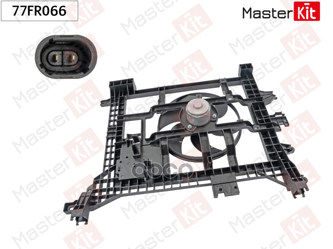 Вентилятор охлаждения радиатора Renault DUSTER (HS_) 2011 - MasterKit арт. 77FR066